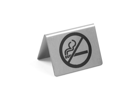 Targhetta vietato fumare acciaio inox