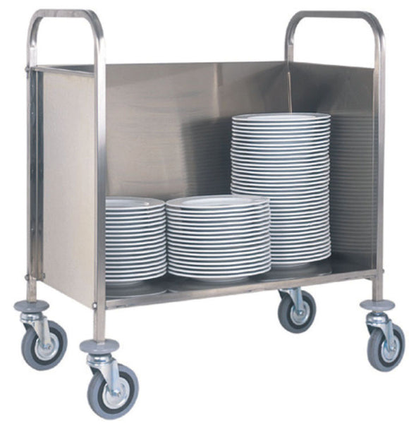 Carrelli per il trasporto piatti in acciaio inox - 2 misure disponibili + optional -