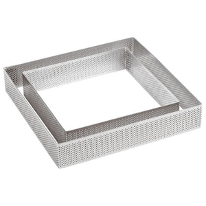 fascia microforata quadrata in acciaio inox -13 misure disponibili-