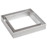 fascia microforata quadrata in acciaio inox -13 misure disponibili-