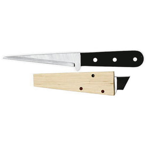 COLTELLO GHIACCIO inox con manico in legno