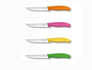 Coltello pizza ondulato con manico in polipropilene "Linea Swiss Classic" - 4 colori disponibili - (lama 12cm)