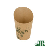 CONTENITORI FRITTI Cartone aperto  "Feel Green" - 3 misure disponibili -