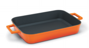 Griglia bicolore 2 maniglie in ghisa - 2 colori e 2 misure disponibili
