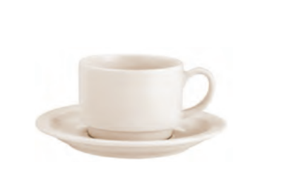 Tazza e Piattino cappuccino in porcellana New Bone China 