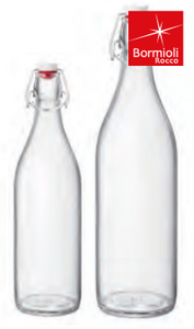 Bottiglie in vetro con tappo "Linea Giara" - 2 misure disponibili -