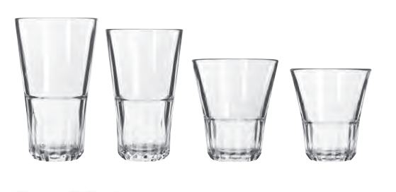 Bicchieri long drink in vetro impilabile Duratuff 