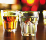 Bicchieri long drink bassi in vetro temperato impilabile "linea Granity " - 2 misure disponibili -