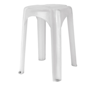 SGABELLO BAGNO Ø 32x44 CM BIANCO PP (1 UNITÀ)