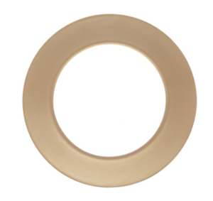 Piatti in porcellana bianca decorata" Linea Florence Bronzo" - 4 modelli disponibili -