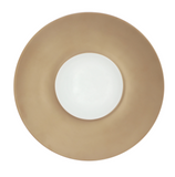 Piatti in porcellana bianca decorata" Linea Florence Bronzo" - 4 modelli disponibili -