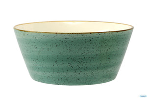 Coppette in porcellana decorata  "Linea Justcolor green " -2 misure disponibili-
