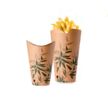 CONTENITORE FRITTI Cartone riciclato con chiusura  "Feel Green" - 3 misure disponibili -