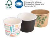 CONTENITORi  cilindrici multiuso Cartone+ Tappi 500ml -3 modelli disponibili-