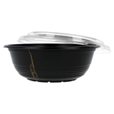 ciotole nere decorate con coperchio trasparente per menù orientale -3 misure disponibili-(50 UNITà)