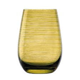 bicchieri in vetro colorato "linea  twister" - 7 colori disponibili -