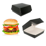 CONTENITORe lunch box Cartone riciclato nero  (50 unità)