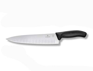 Coltello cucina alveolato con manico in fibrox "Linea Swiss Classic"  (lama 25cm)